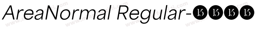 AreaNormal Regular字体转换